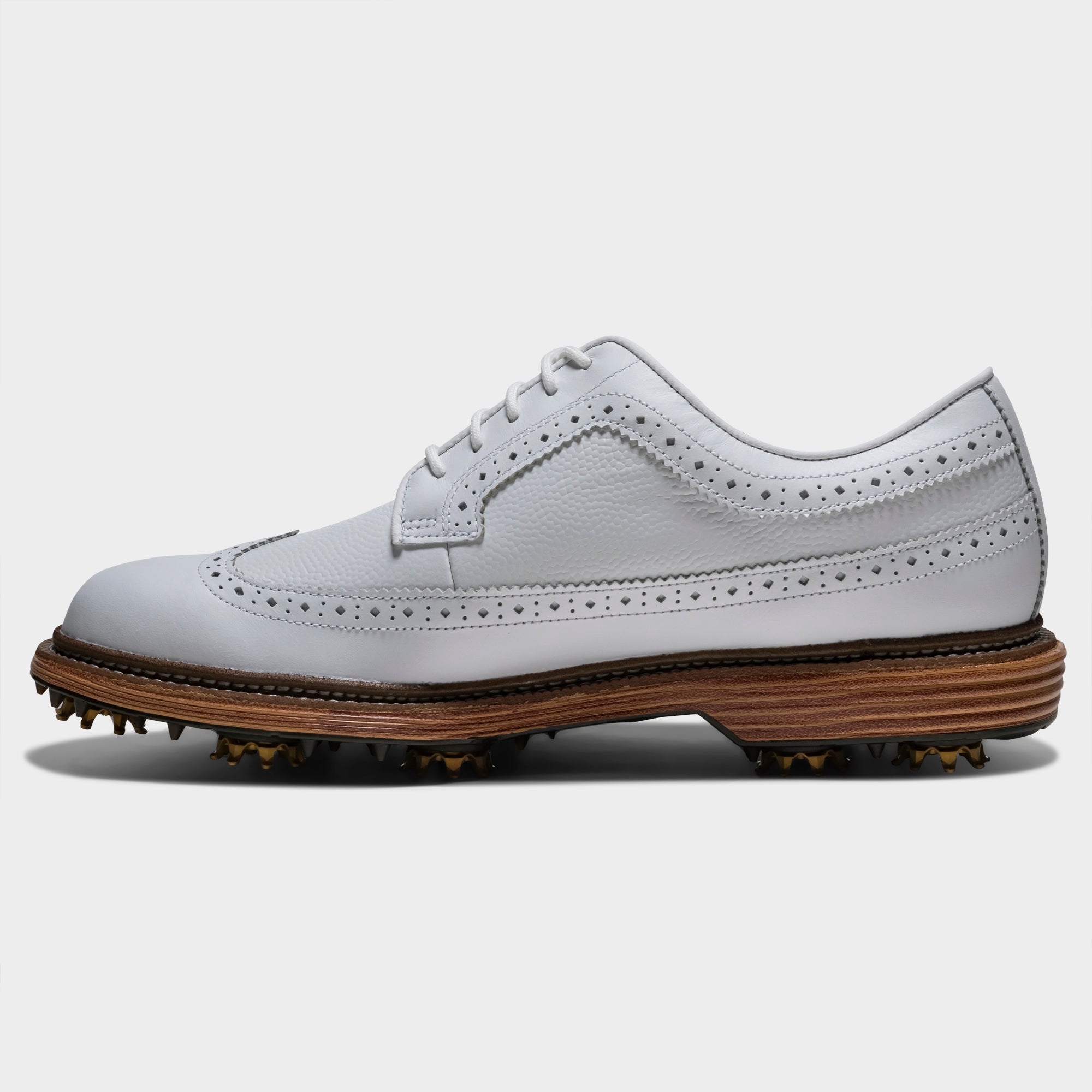 FootJoy PREMIERE SERIES MARQUIS Golf Shoes Men's EU 40 1/2 Medium White/White/Brown