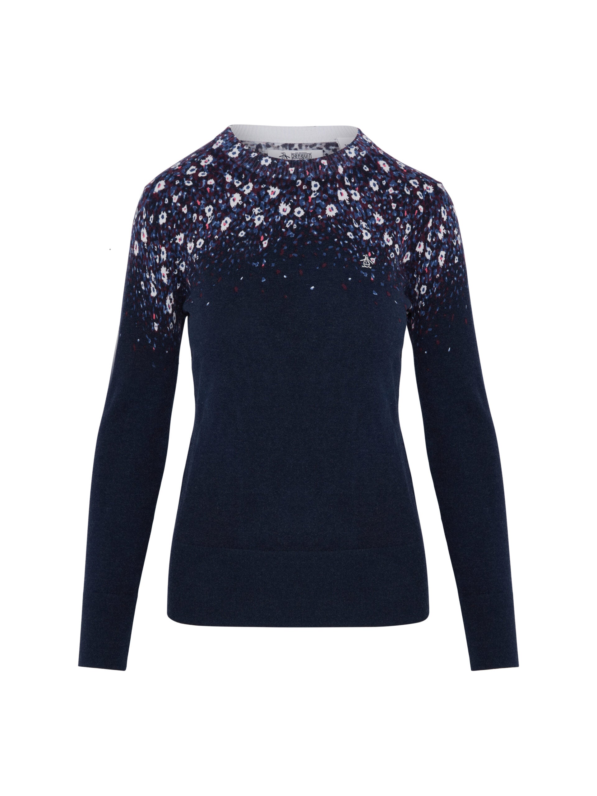 Original Penguin Floral Printed Golf Sweater Damen