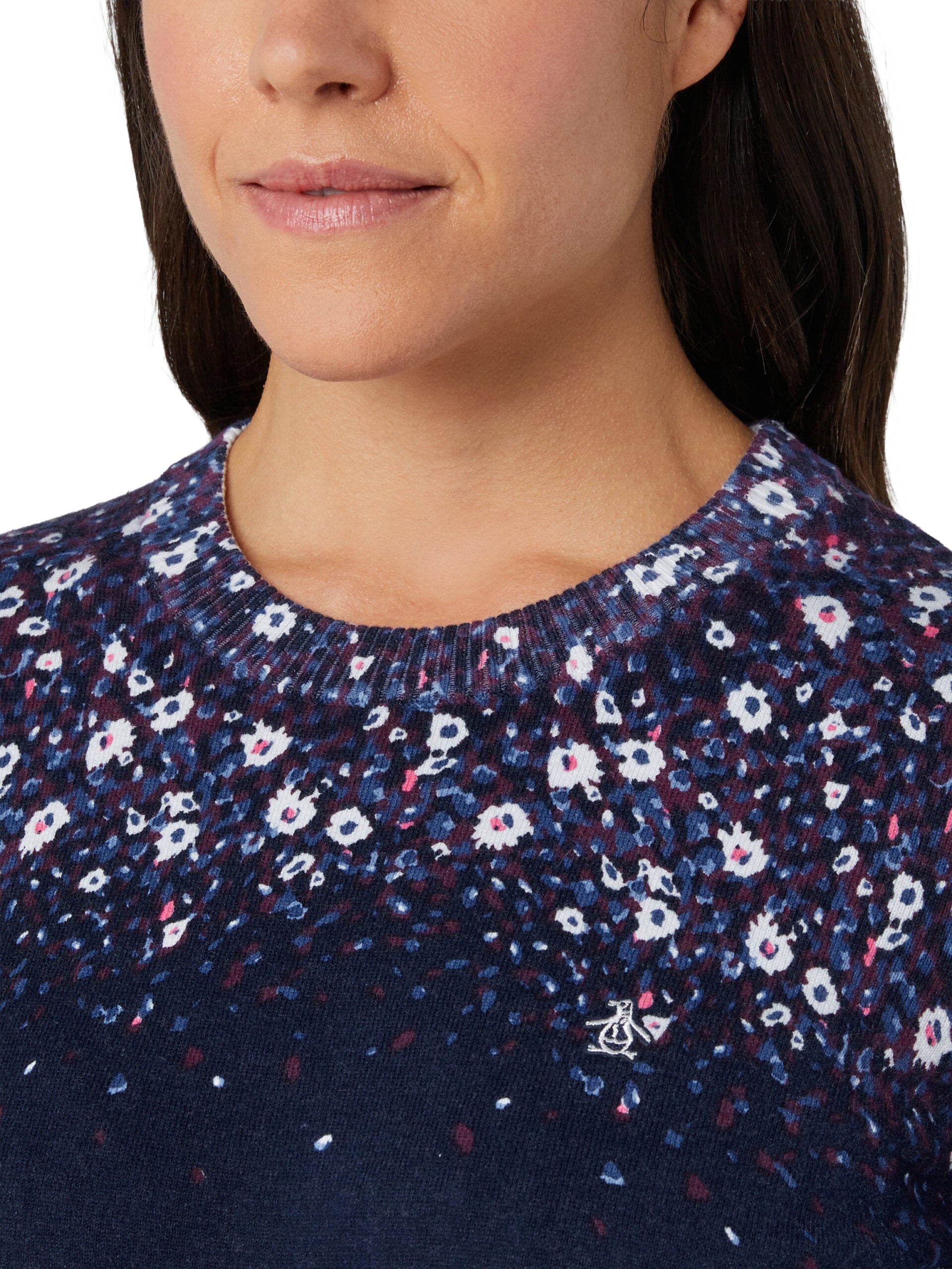 Original Penguin Floral Printed Golf Sweater Damen