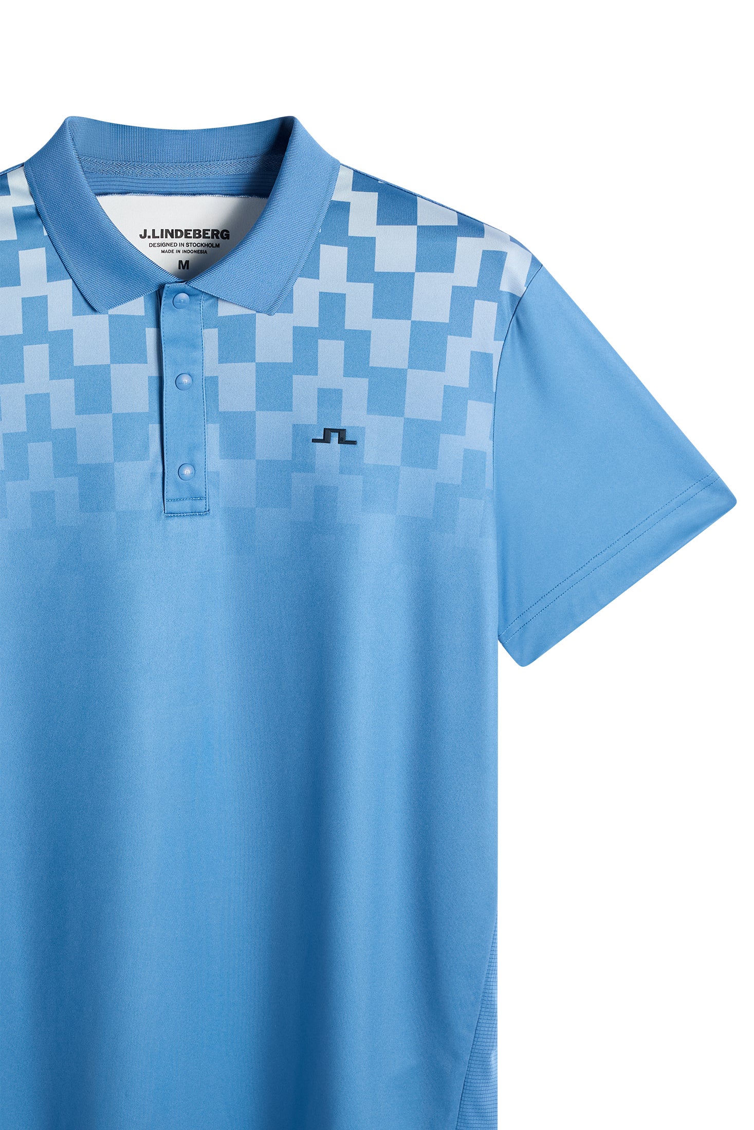 J.Lindeberg Finn Print Polo Herren L royalblau L royalblau