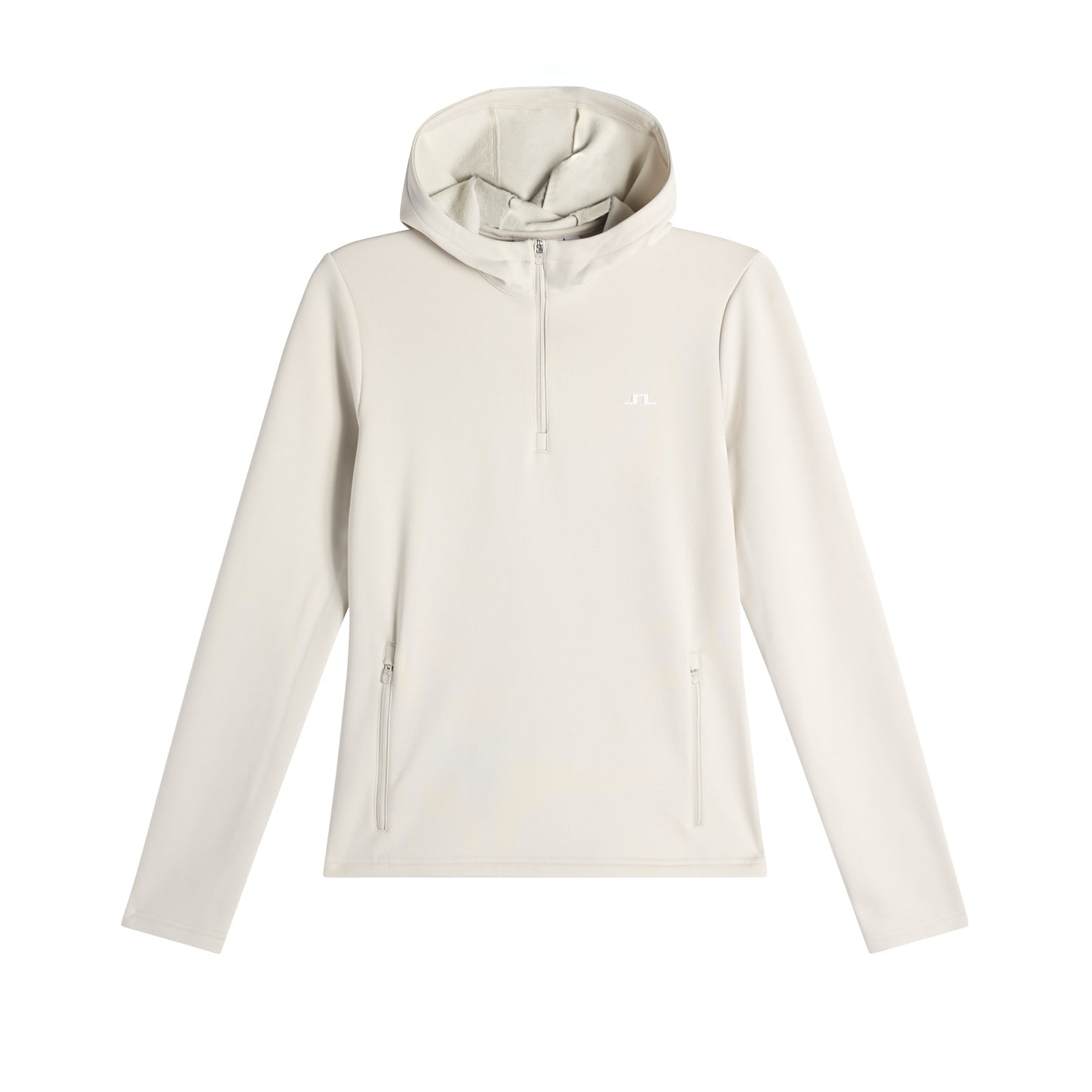 J.Lindeberg Aerielle Quarter Zip Hood Damen L hellgrau L hellgrau