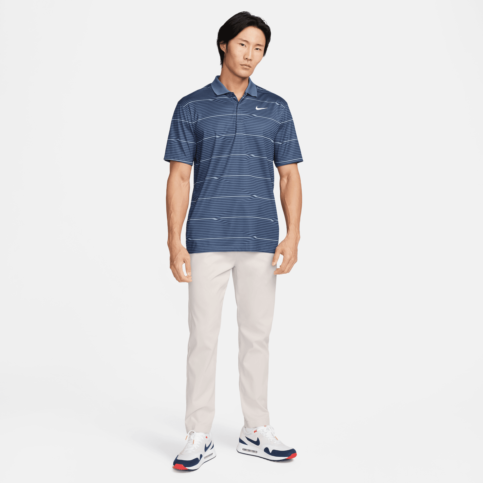 Nike Victory DriFit Polo Herren S schwarz/grau