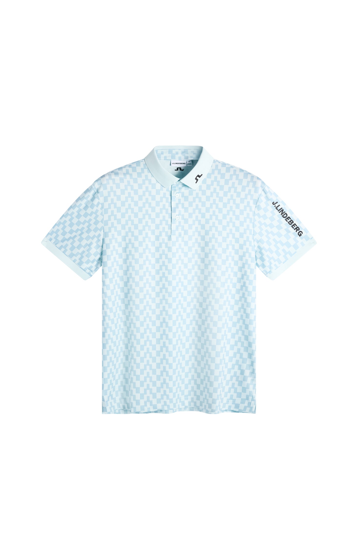 J.Lindeberg Tour Tech Print Polo Men's L beige/white L beige/white