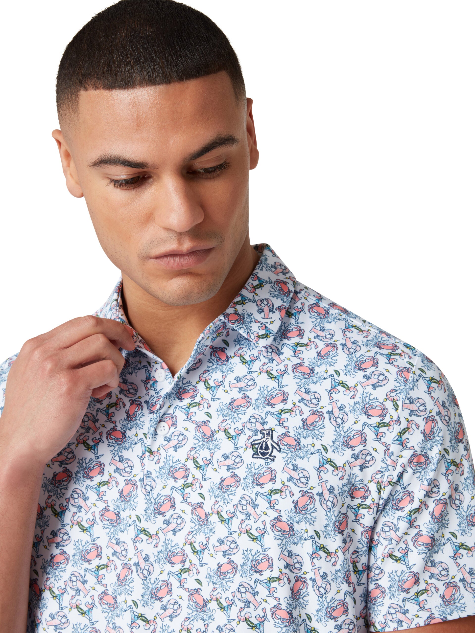 Original Penguin Pete N’ The Ocean Caddy Polo Herren L weiß