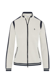 Original Penguin Knit Embossed Floral Colour Block Jacke Damen