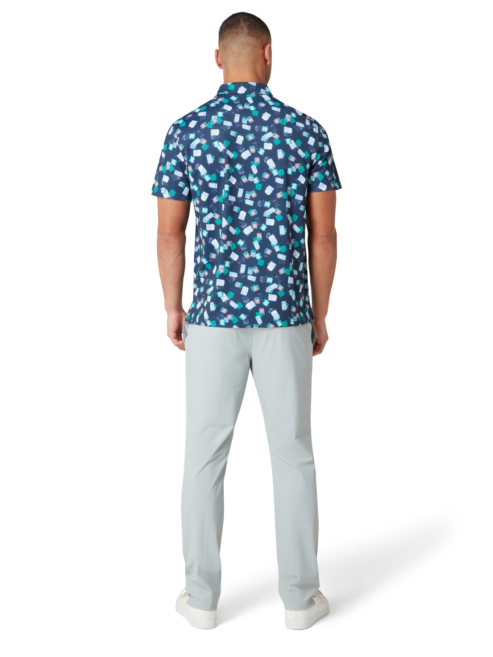 Original Penguin Men's Pete's Travel Tag Caddy Polo