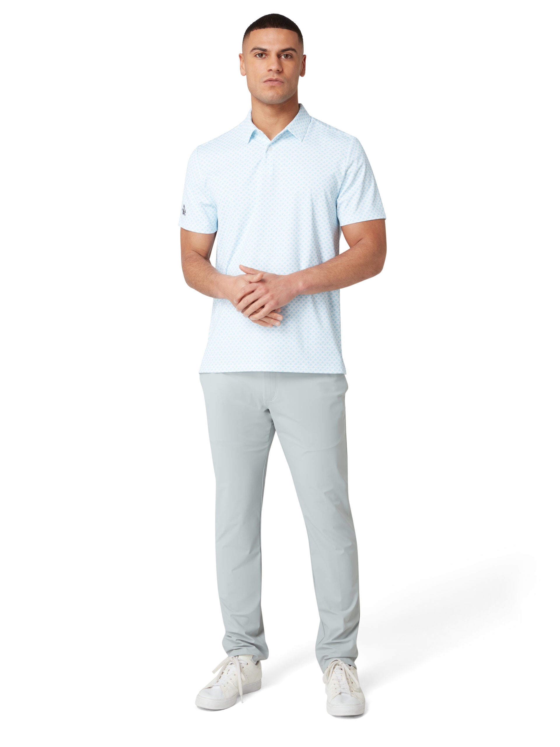 Original Penguin Golf Retro GEO Print Polo Herren