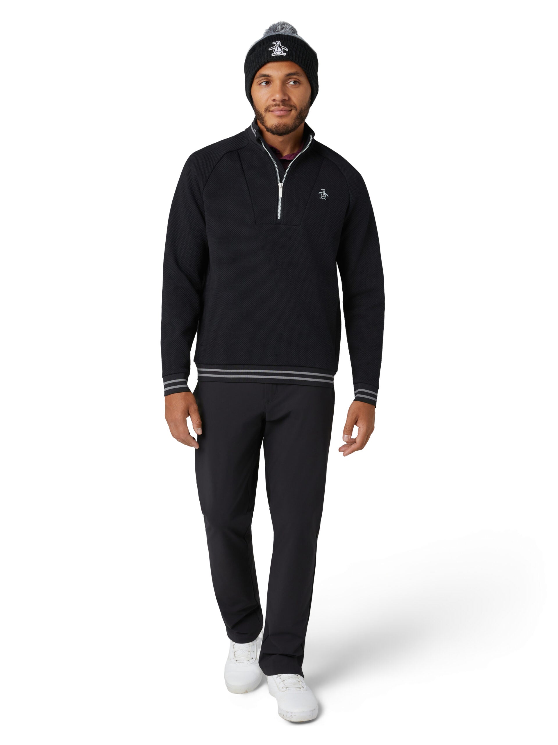 Original Penguin Midweight 1/4-Zip Golf Pullover Herren