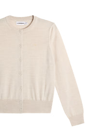 J.Lindeberg Joanna Knitted Cardigan Women's L Light Grey