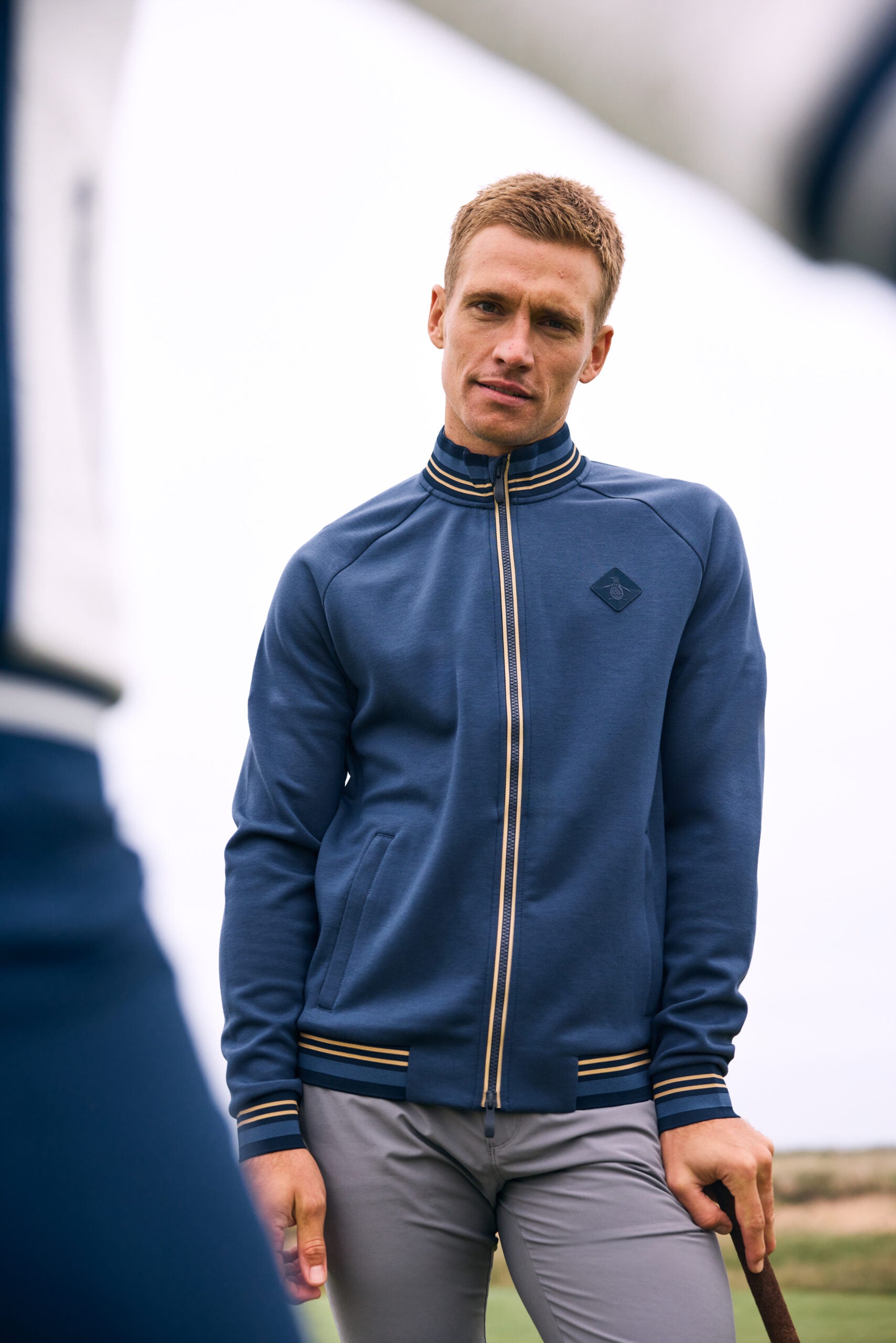 Original Penguin Knitted Track Jacket Men L navy L navy L navy L navy