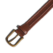 adidas Woven Leather Belt Men's XXL Brown