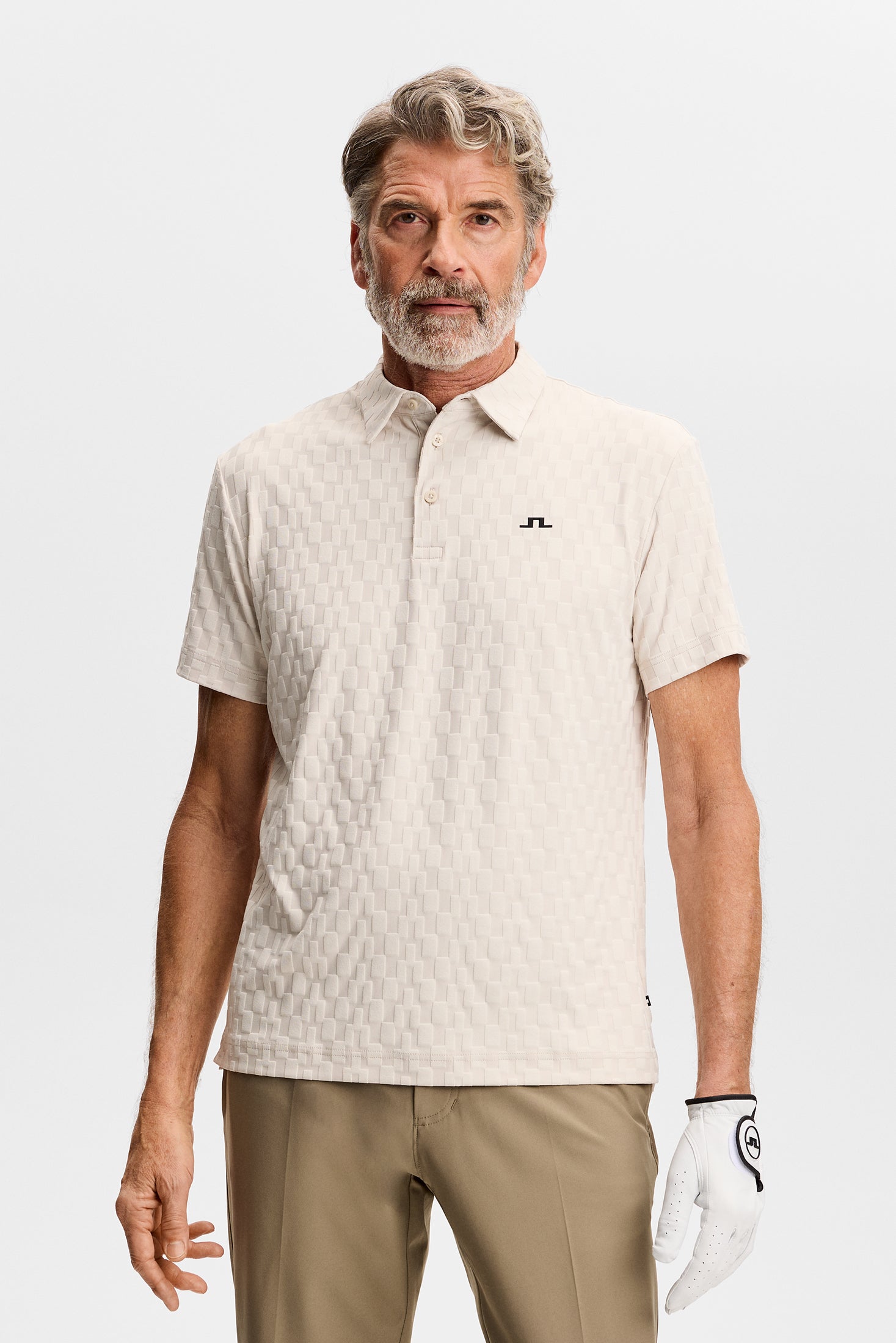 J.Lindeberg Kofe Polo Herren L hellgrau L hellgrau