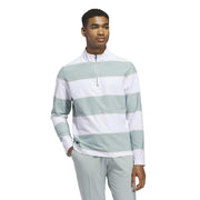 adidas ULT365 RugbyStripe 1/4 Zip Pullover XXL green/white