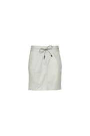 Spoon Pleat Explosion Poplin Skort Women