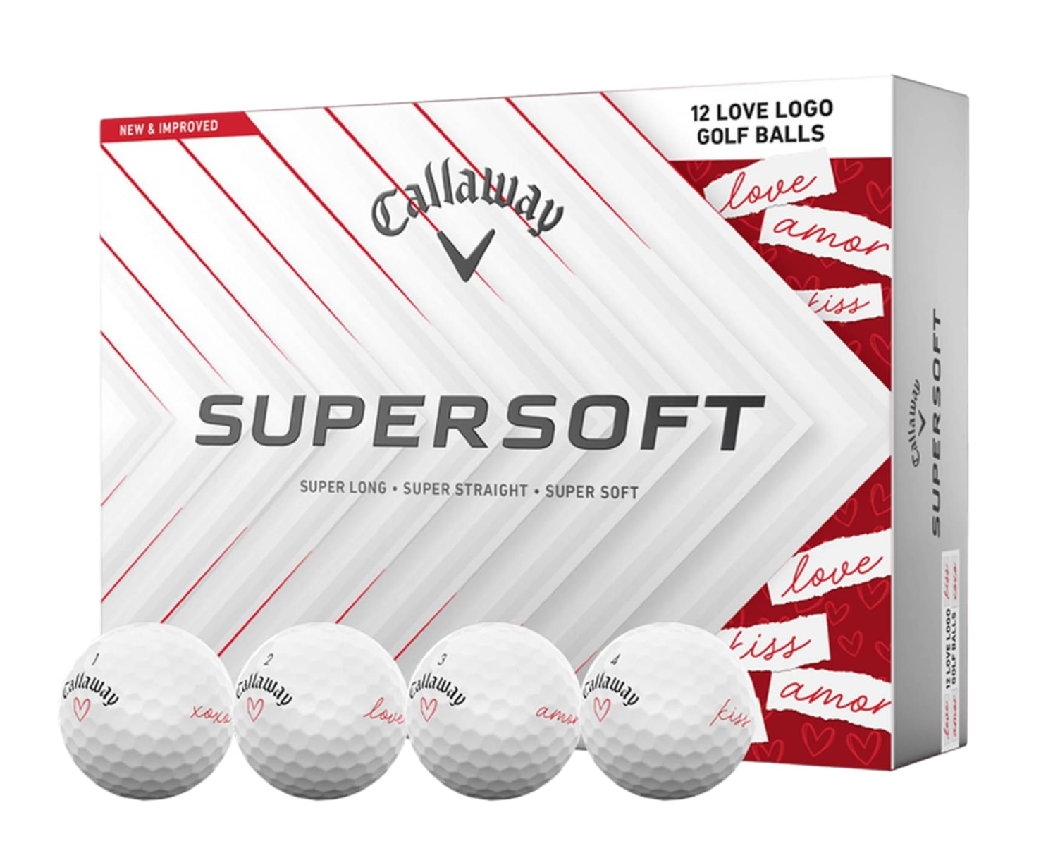 Callaway SUPERSOFT Love Golf Balls 12 pc.