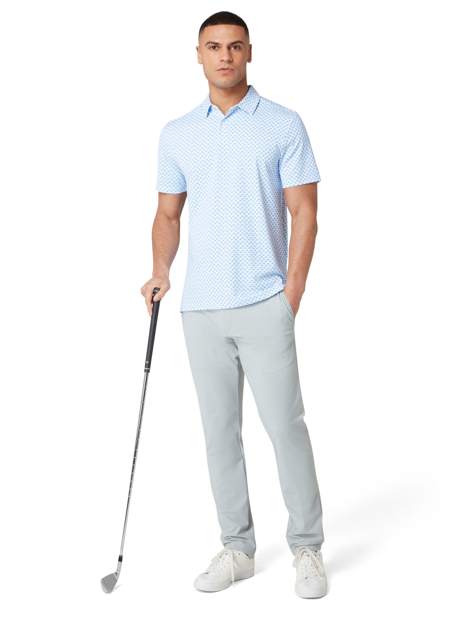 Original Penguin Golf Retro GEO Print Polo Herren