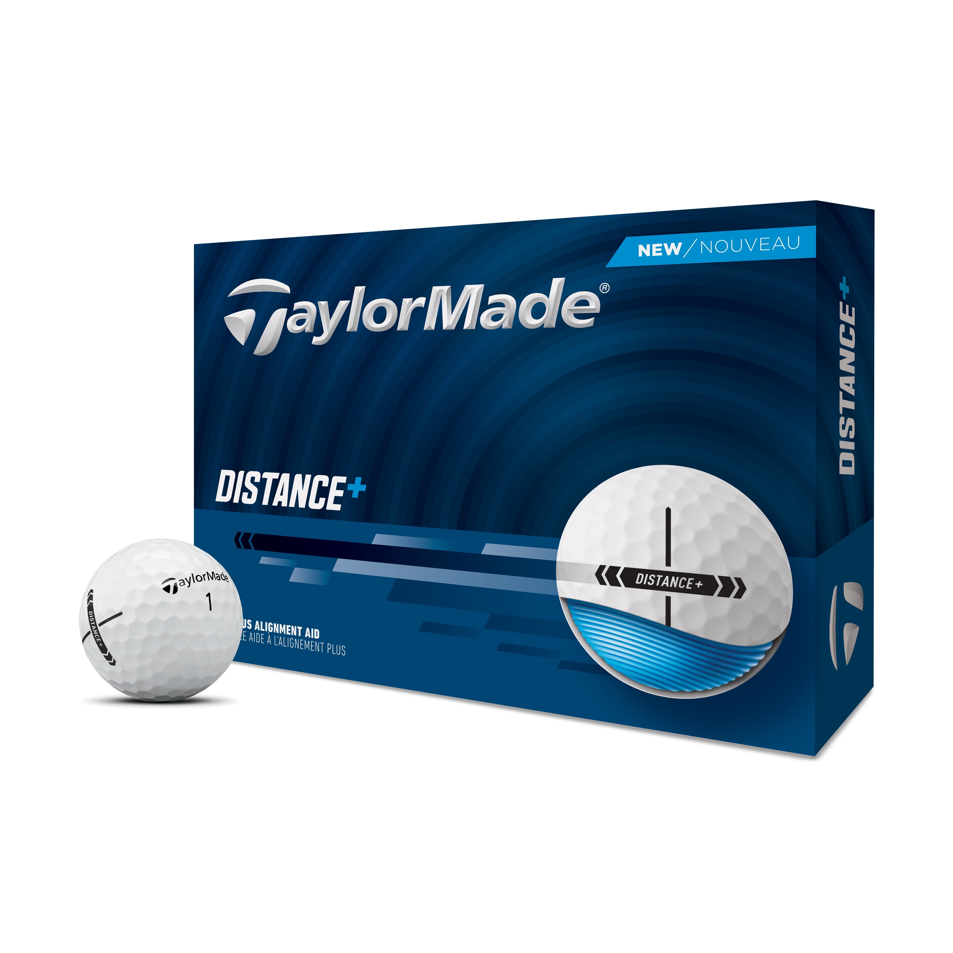 TaylorMade Distance+ MULTI Golf Balls 12-Pack