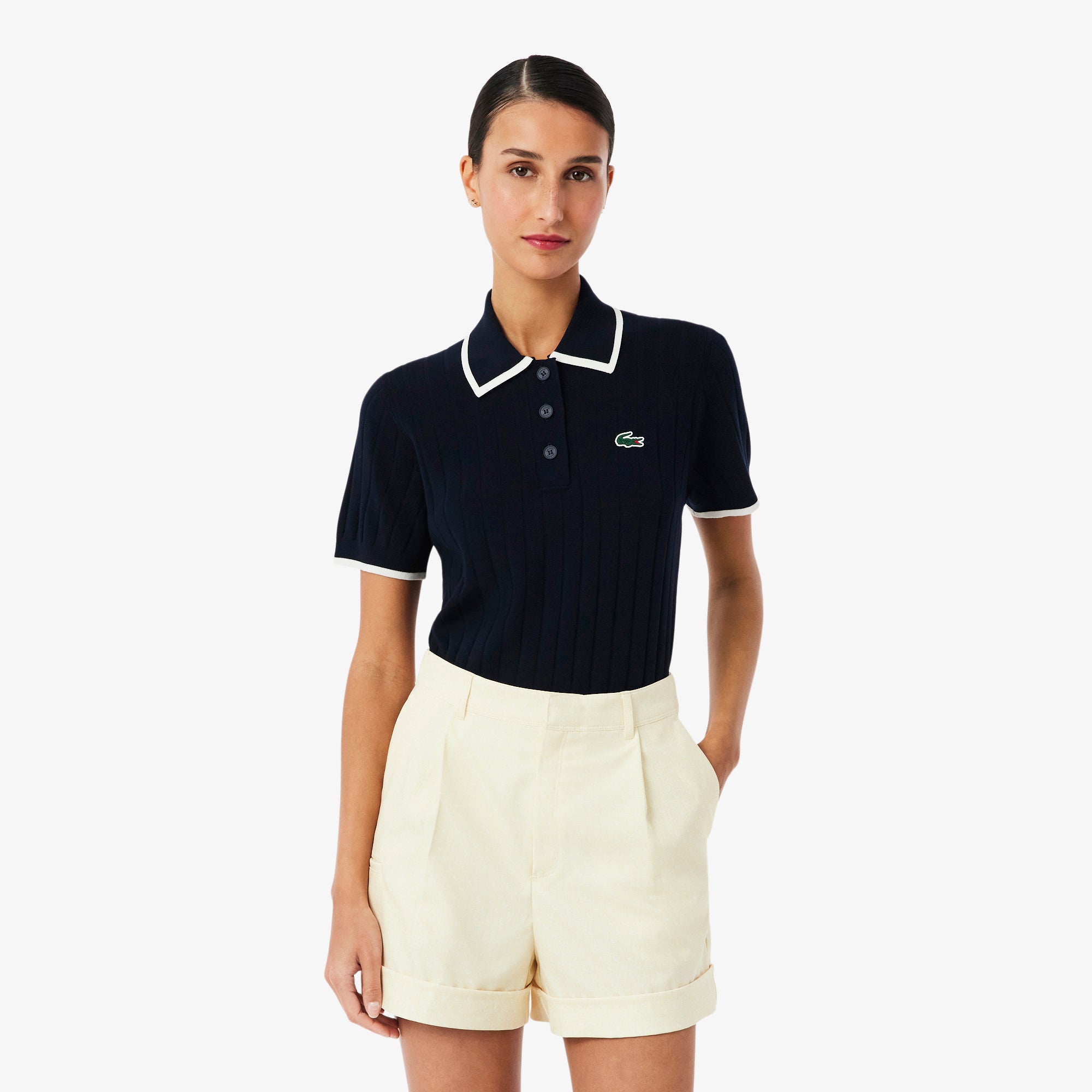 Lacoste SS Sweatshirt Polo Damen