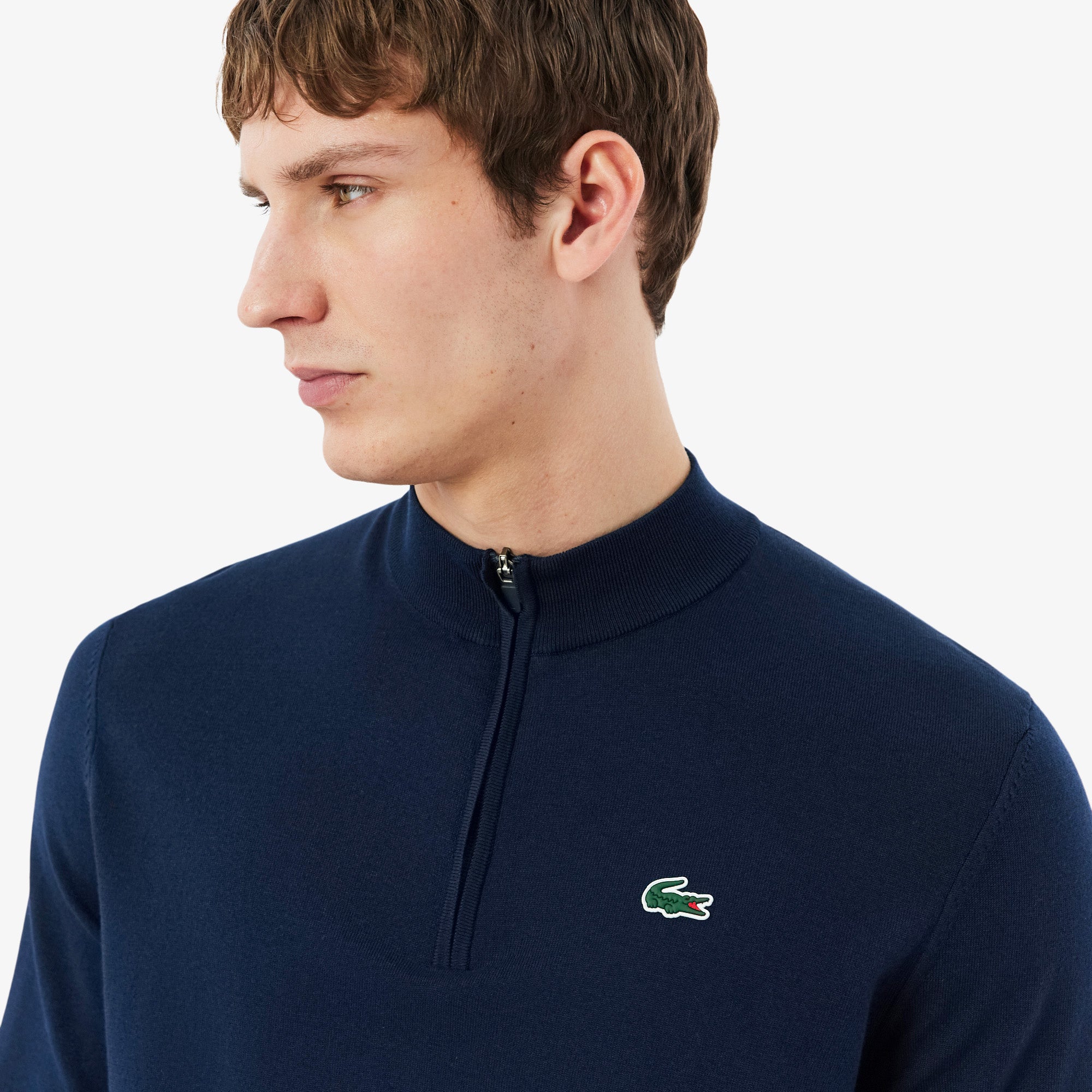 Lacoste 1/4-Zip Pullover Men's S navy S navy