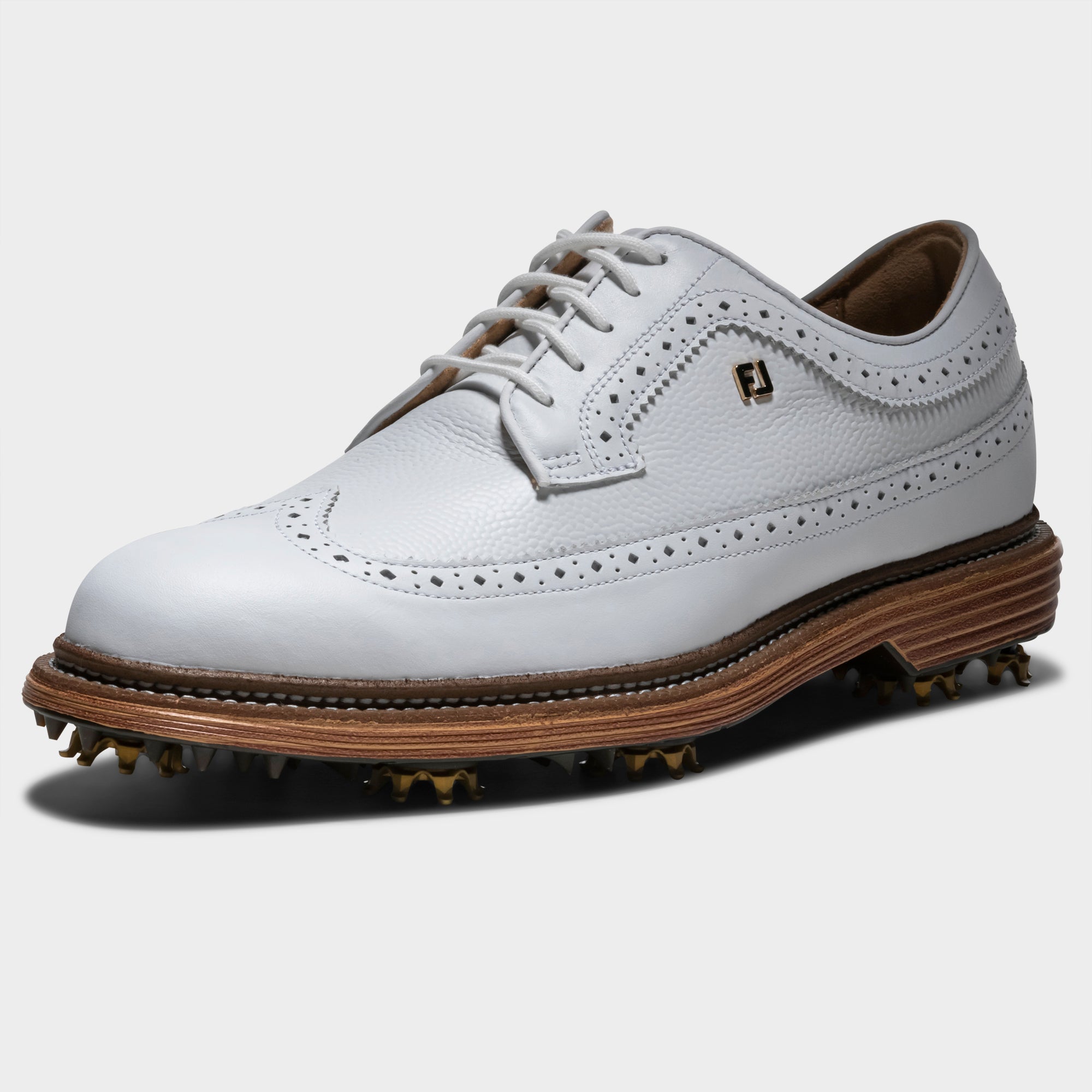 FootJoy PREMIERE SERIES MARQUIS Golf Shoes Men's EU 40 1/2 Medium White/White/Brown