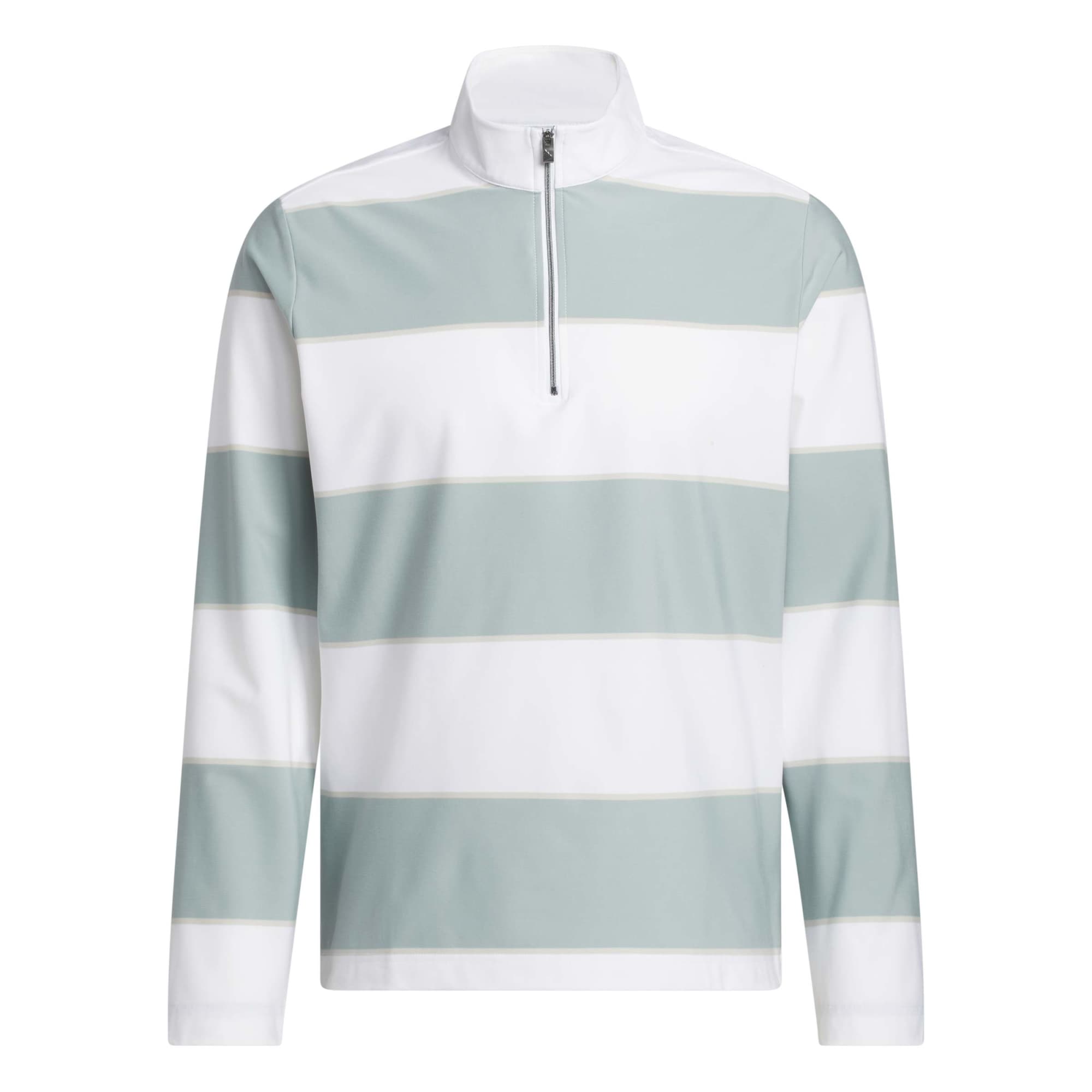 adidas ULT365 RugbyStripe 1/4 Zip Pullover XXL green/white
