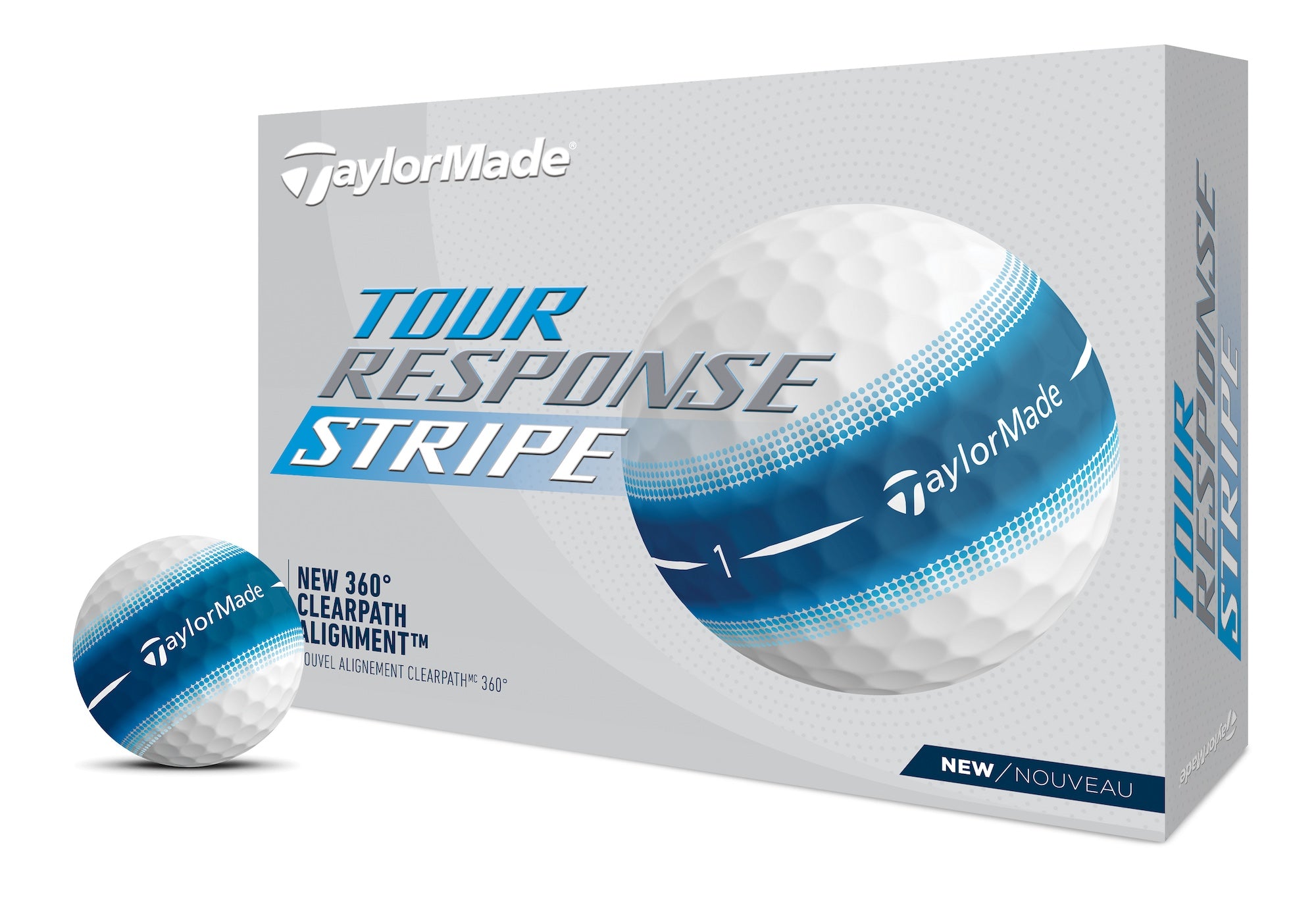 TaylorMade TourResponse Stripe 2025 Golf Balls 12-Pack