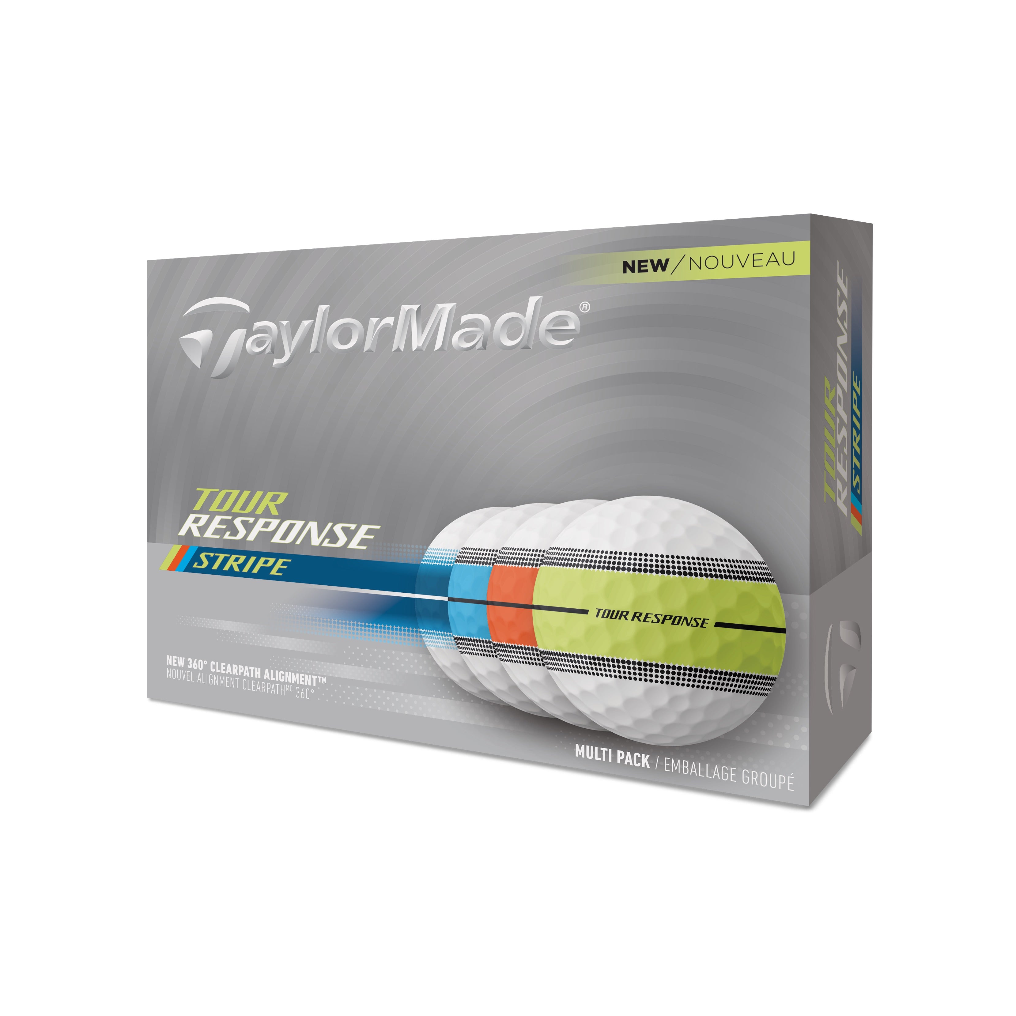 TaylorMade TourResponse Stripe 2025 Golf Balls 12-Pack