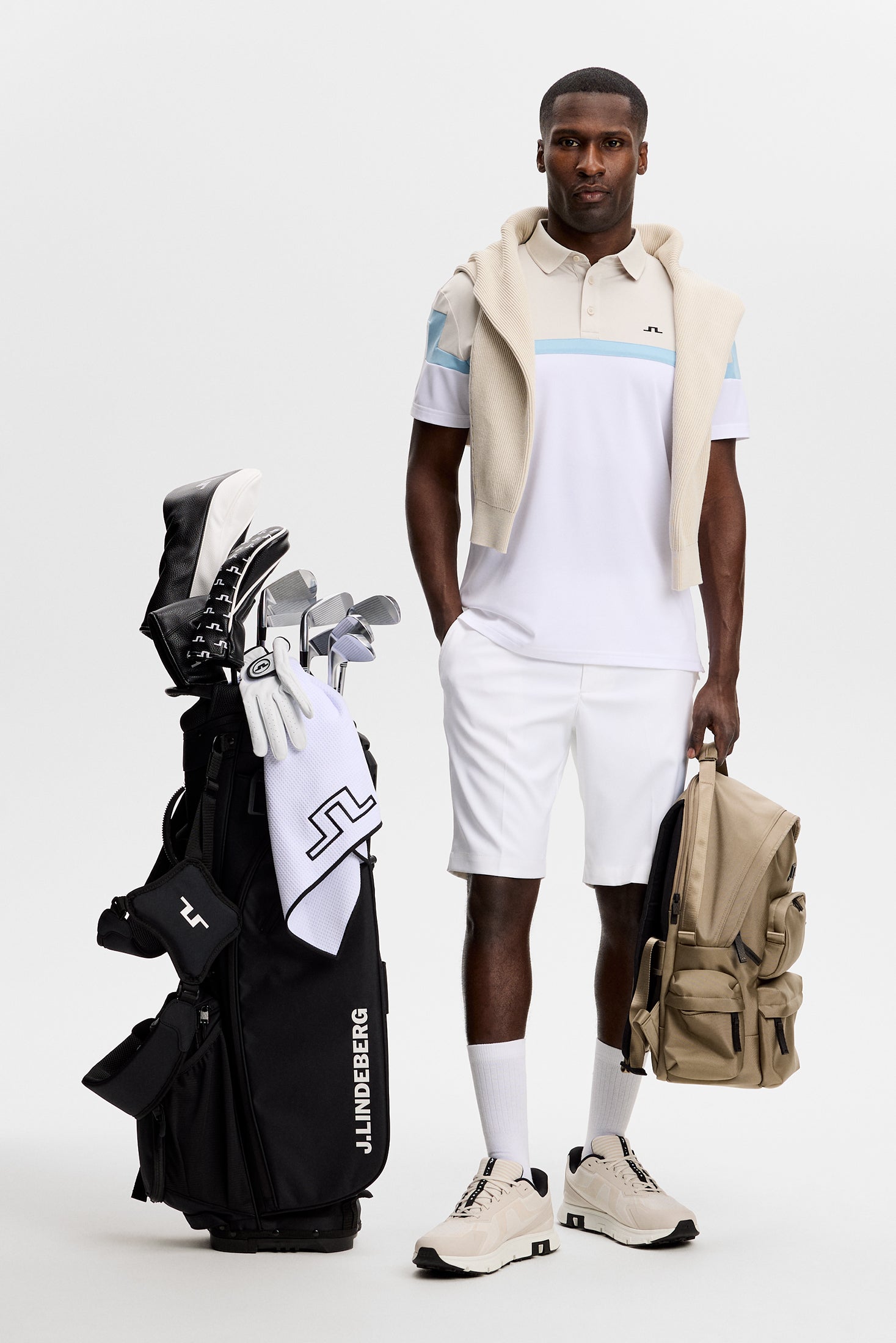 J.Lindeberg Emil Polo Men's L white L white
