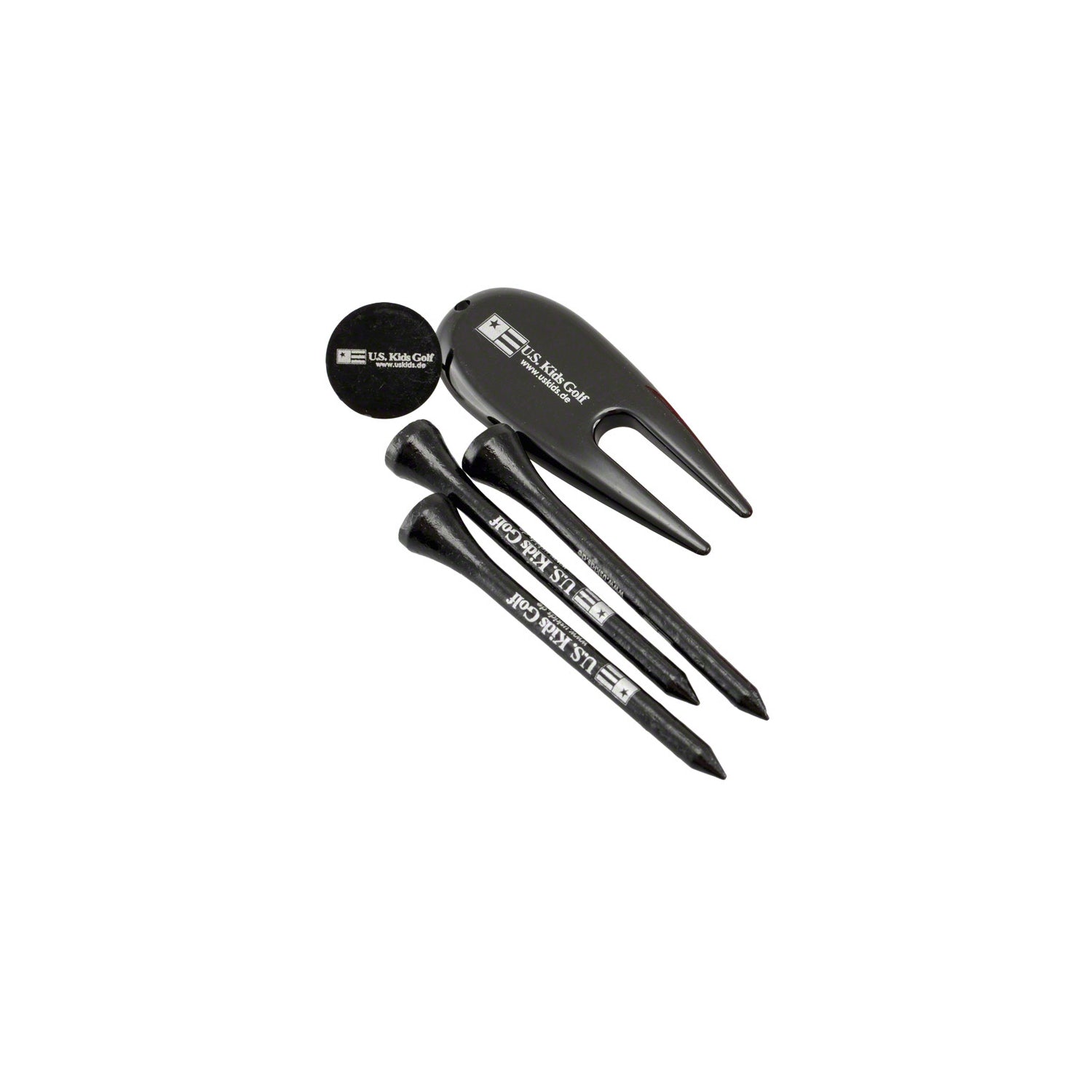 U.S. Kids Golf Tees/Pitchgabel/Ballmarker Set