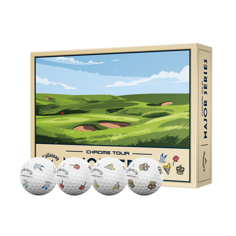 Callaway CHROME TOUR TRUVIS JLY THEOPEN Golf Balls 12pcs