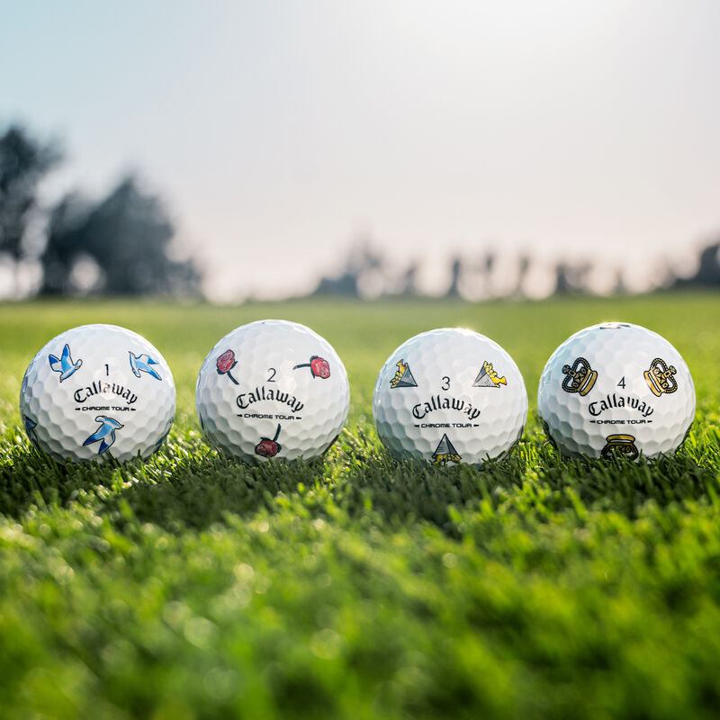 Callaway CHROME TOUR TRUVIS JLY THEOPEN Golf Balls 12pcs