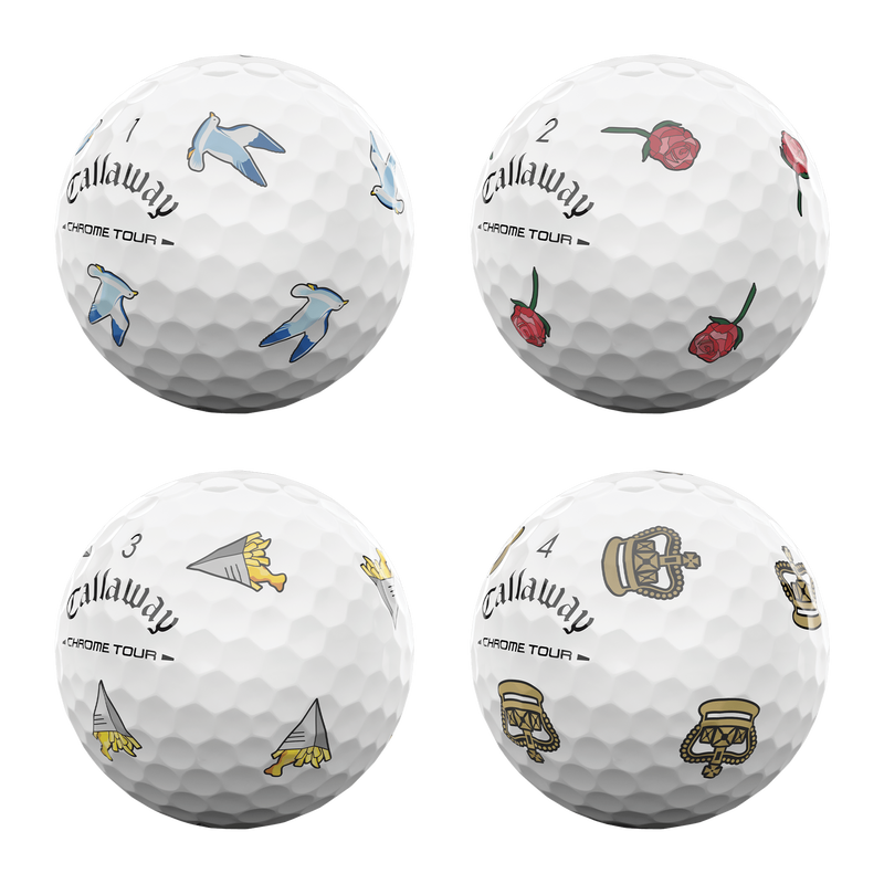 Callaway CHROME TOUR TRUVIS JLY THEOPEN Golf Balls 12pcs