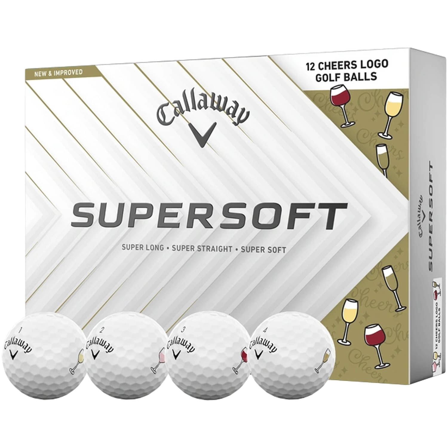 Callaway SUPERSOFT Cheers Golf Balls 12 pcs.