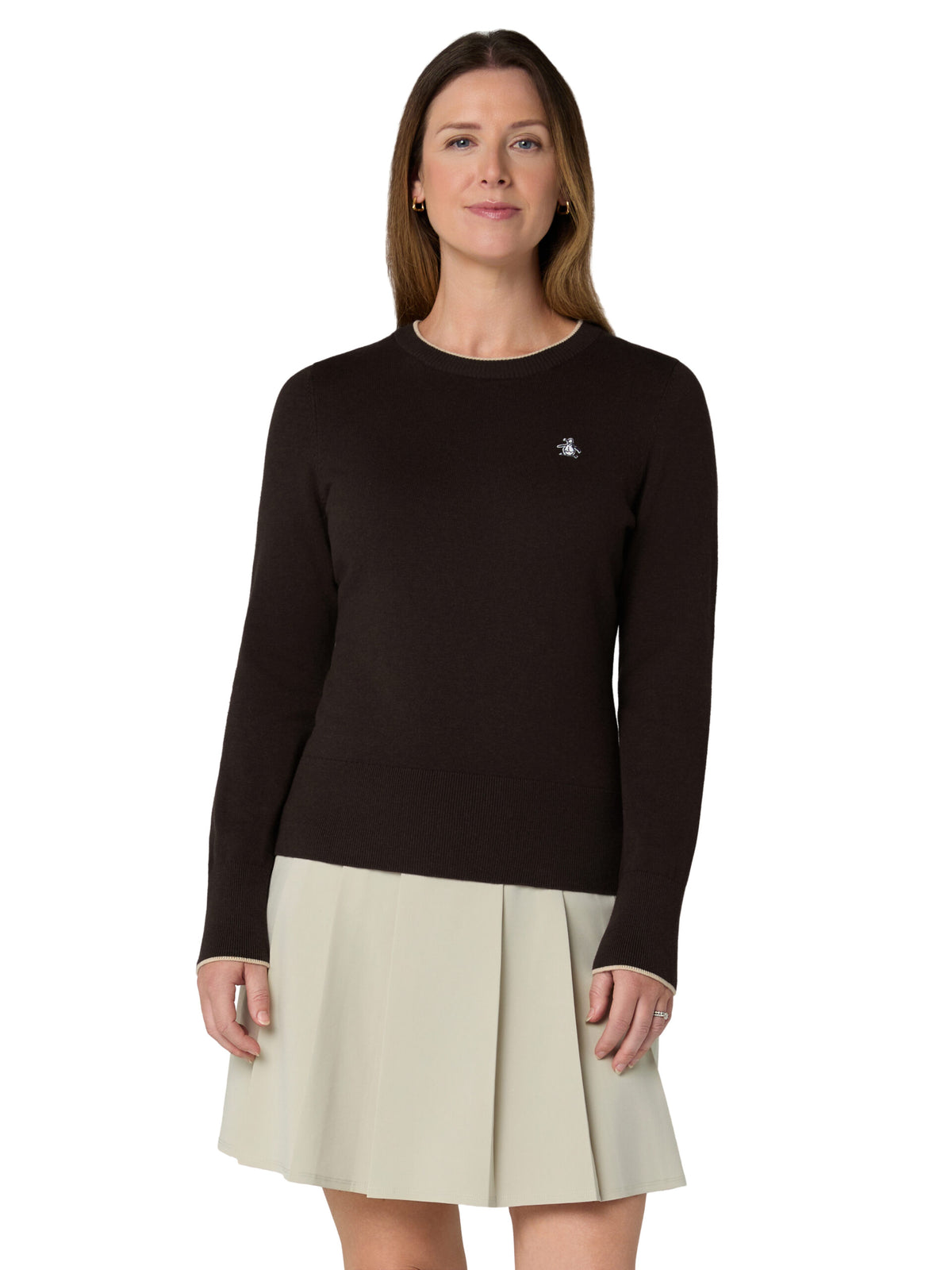Original Penguin Golf LS Solid Pullover Damen