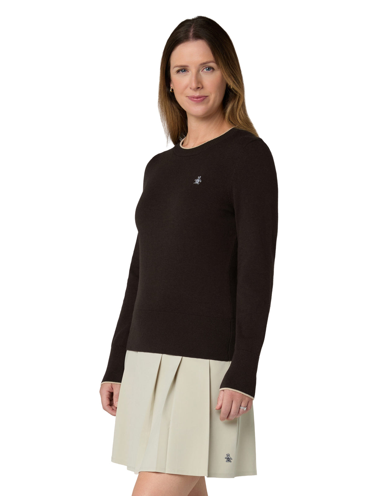Original Penguin Golf LS Solid Pullover Damen