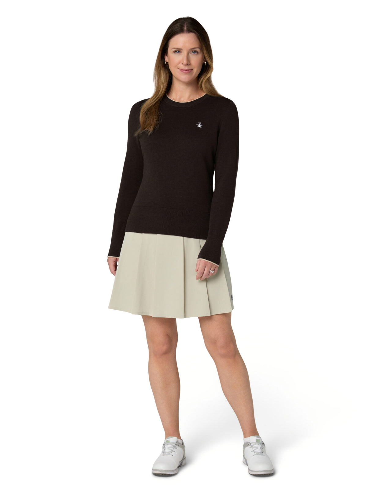 Original Penguin Golf LS Solid Pullover Damen