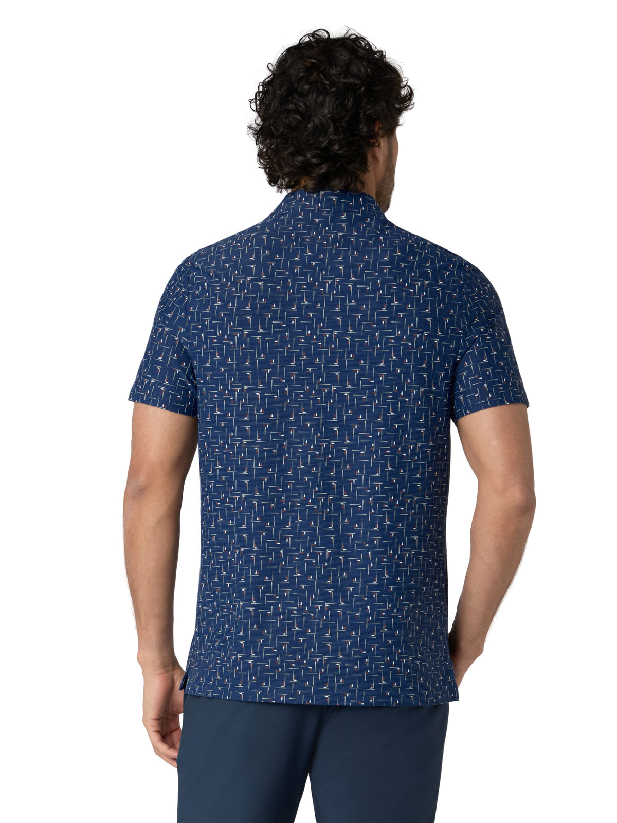 Original Penguin Golf printed Flag Polo Herren