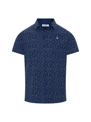 Original Penguin Golf printed Flag Polo Herren