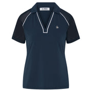 Original Penguin V-Neck Mesh Block Golf Polo Damen