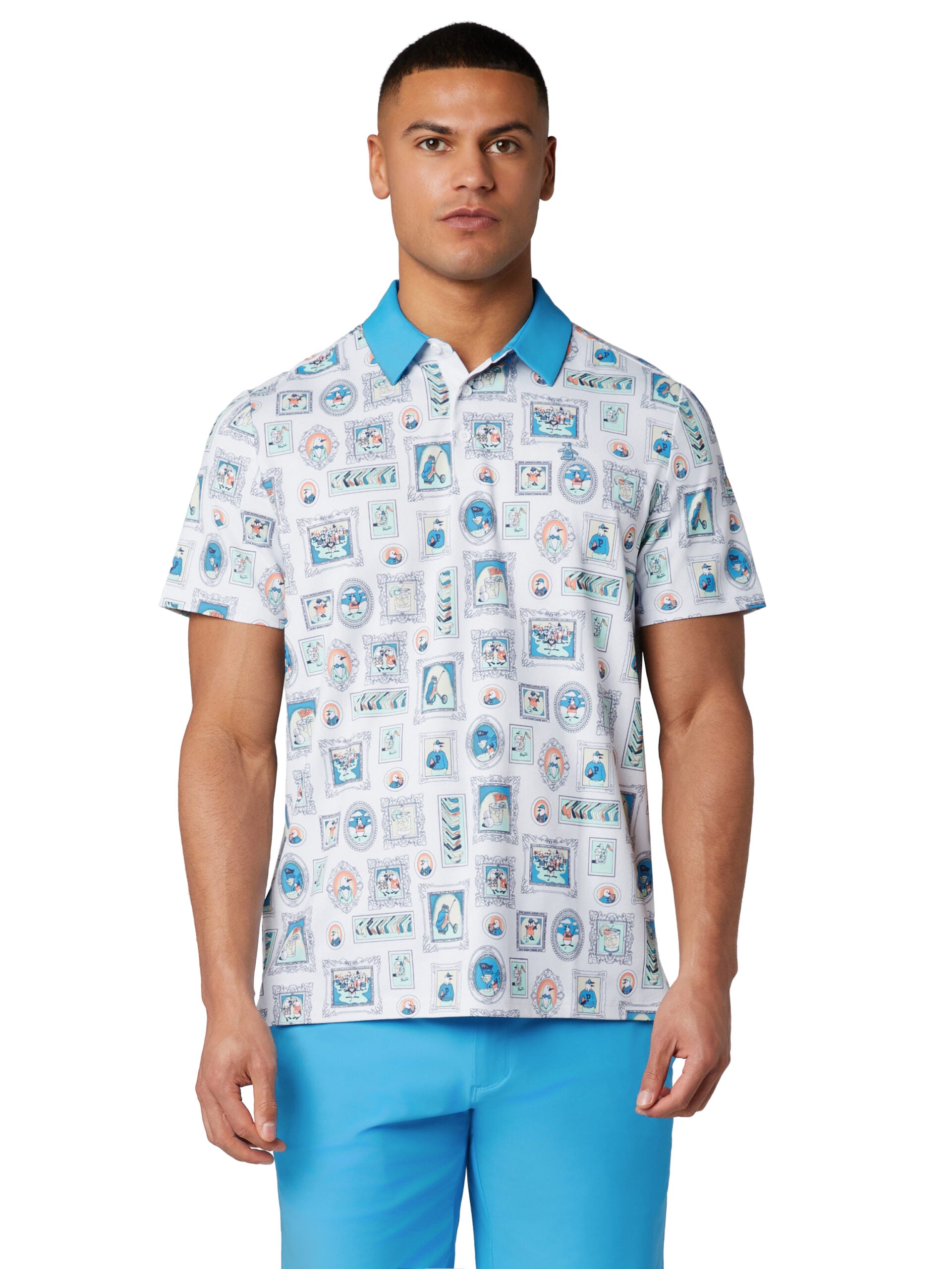 Original Penguin Golf WallofFame Polo Men's L white