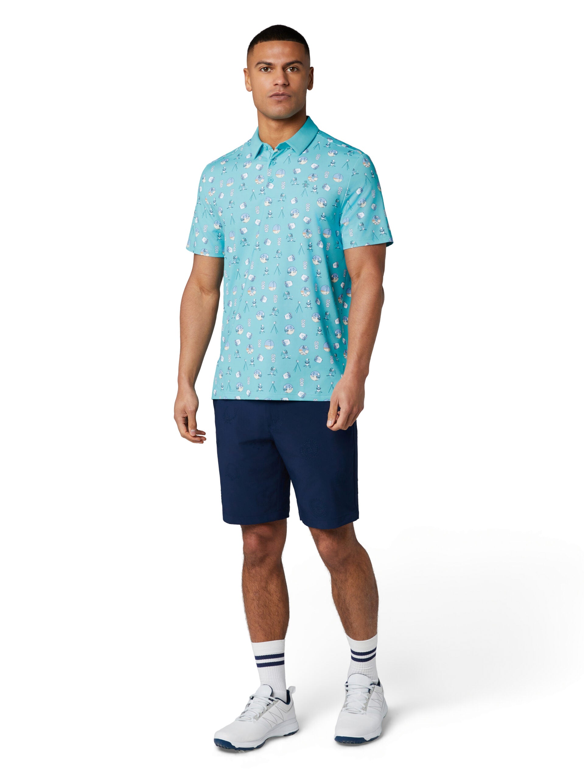 Original Penguin Golf Rangefinder Polo Herren