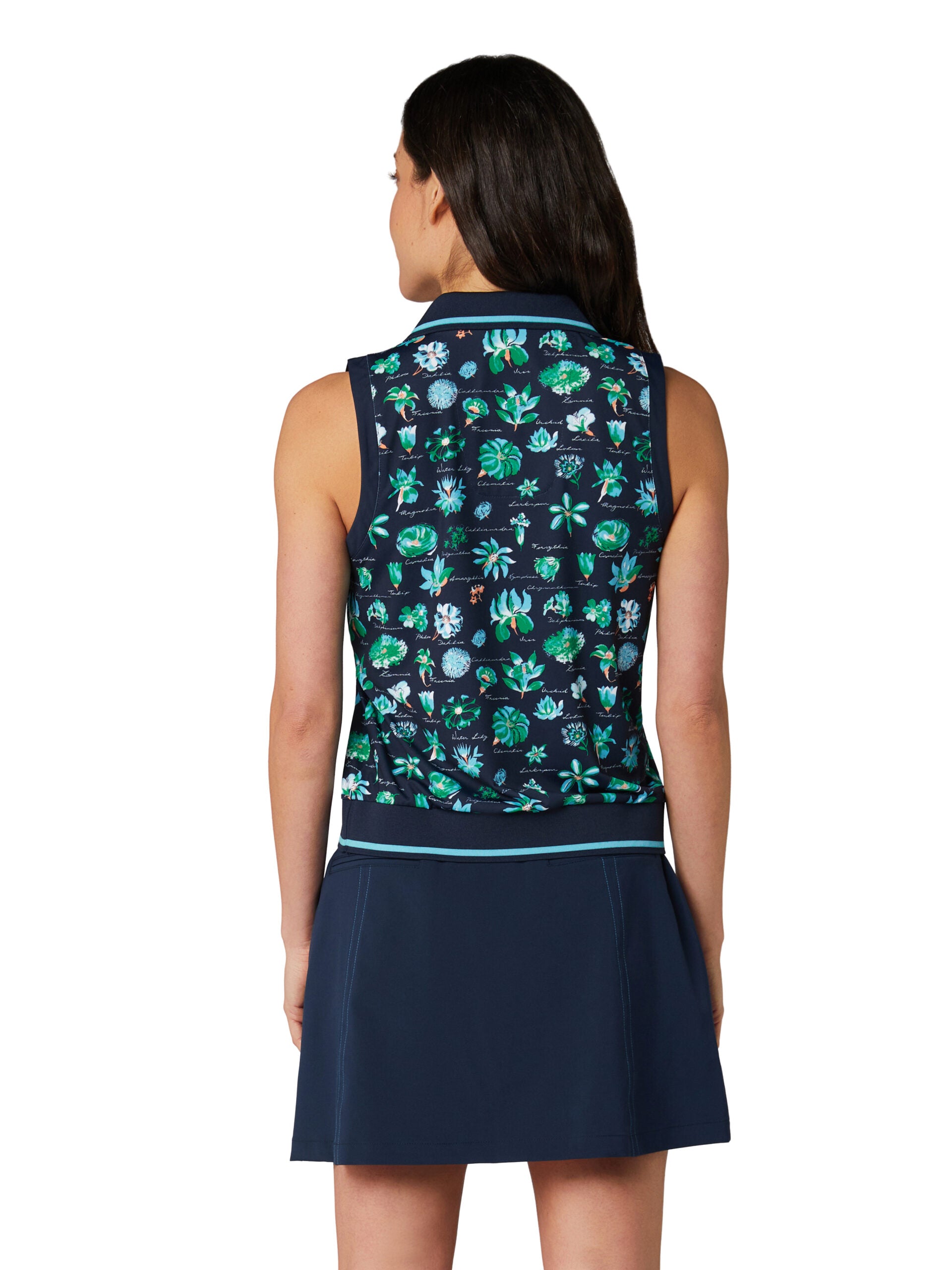 Original Penguin Golf Floral Polo SL Damen