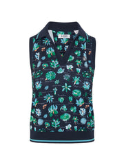 Original Penguin Golf Floral Polo SL Damen