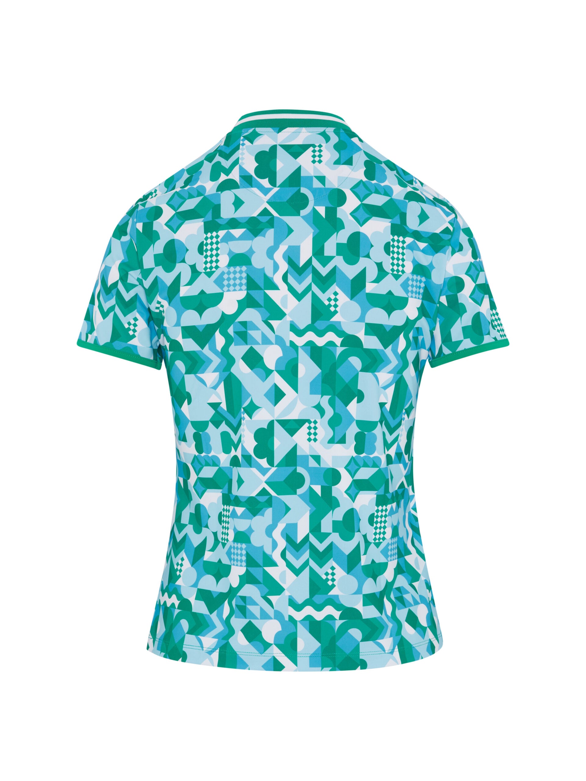Original Penguin Golf Spliced GEO Polo Women L green