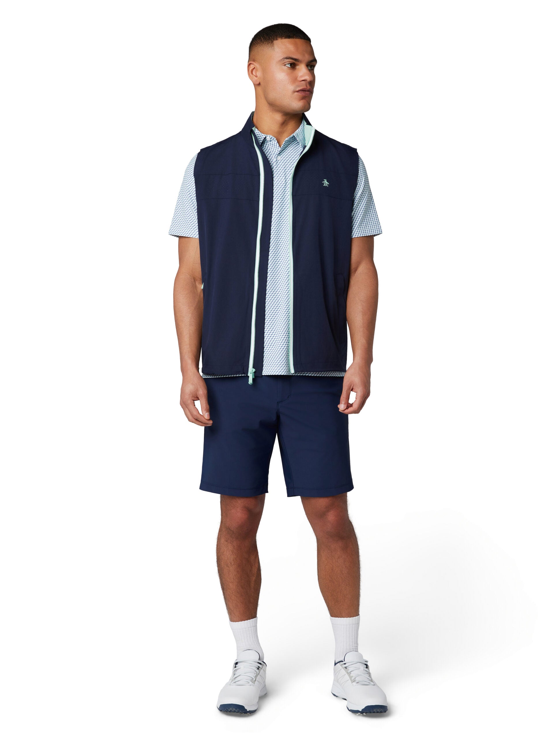 Original Penguin Golf Heritage LW Vest Men's L green