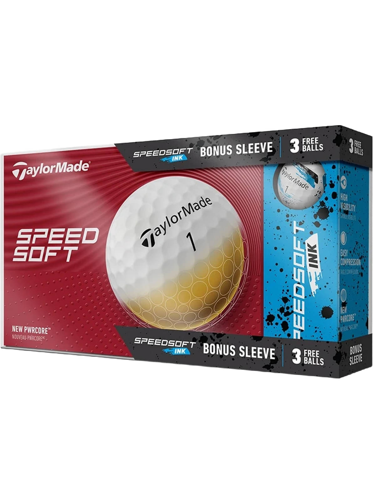 Taylormade Speedsoft 2026 BonusPaket weiß 15 Bälle