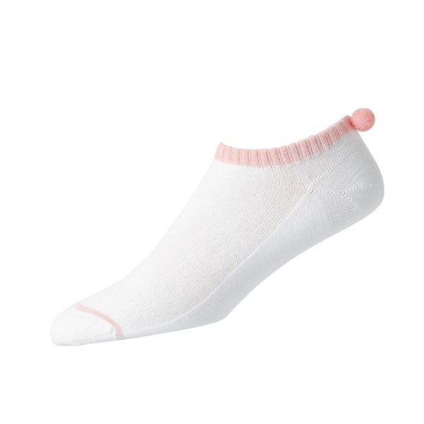 Footjoy ProDry Lightweight Pom-Pom Socken Damen weiss-schwarz