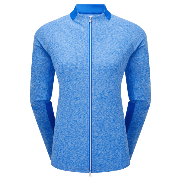 Footjoy Space Dye Thermal Fullzip Midlayer Damen L blau