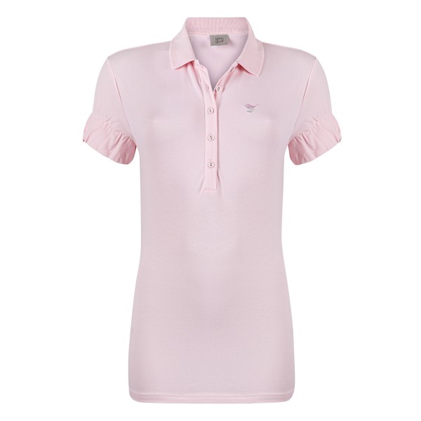 Girls Golf Simply Rose Ruffles Polo Damen L rosa