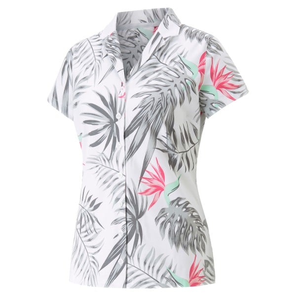 Puma W Puma x PTC Paradise Camp Shirt Damen XS weiss